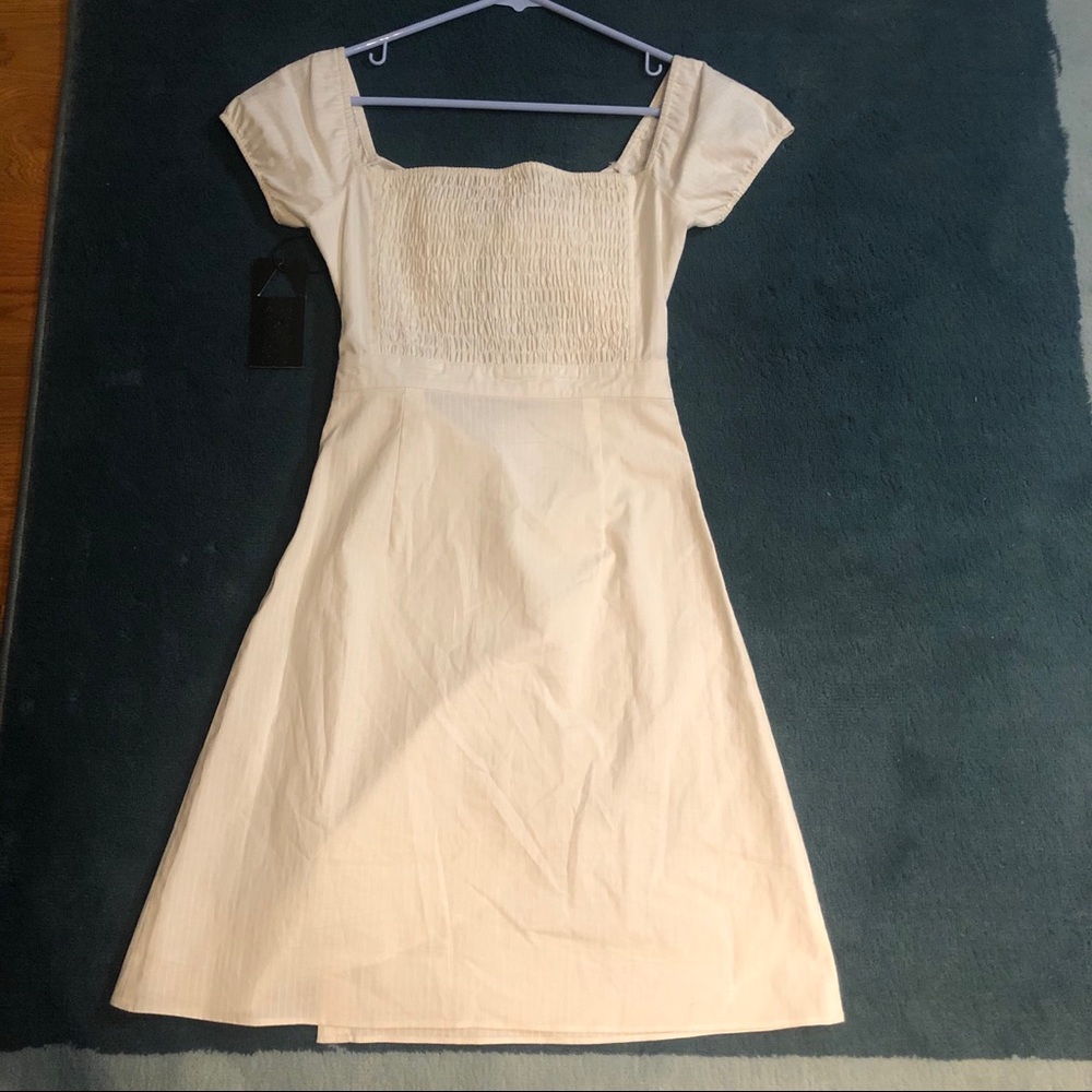 NWT white tie-front dress by Emory Park - Picture 2 of 5